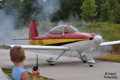 Dad Starting the plane