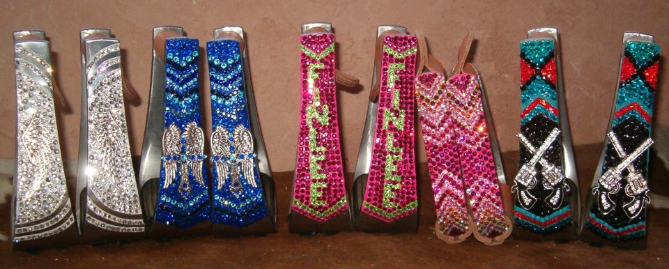 Colorful Bling Saddle Stirrups