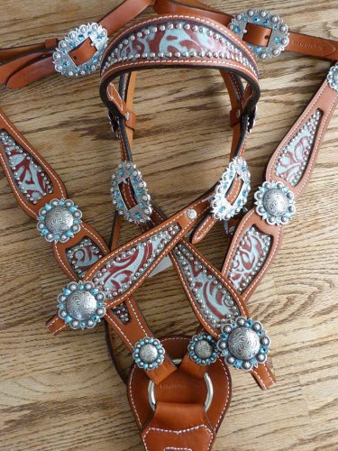 rhinestone horse tack