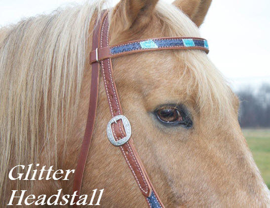 Glitter Headstall for Horses