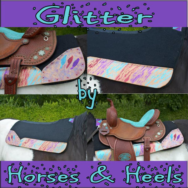 glitter saddle pad