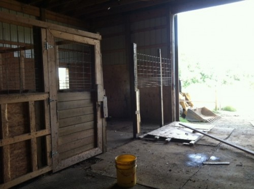 Horse Stalls Tear down