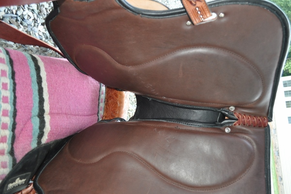Underside of barrel saddle