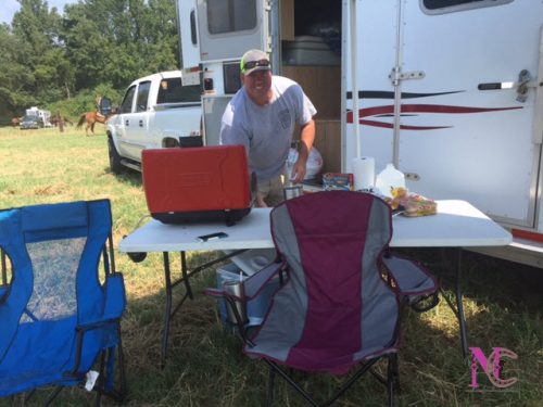 Grilling at the Horse show