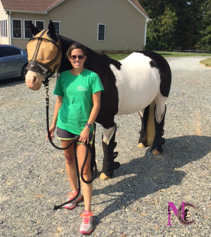 Rumor and I before the barrel race