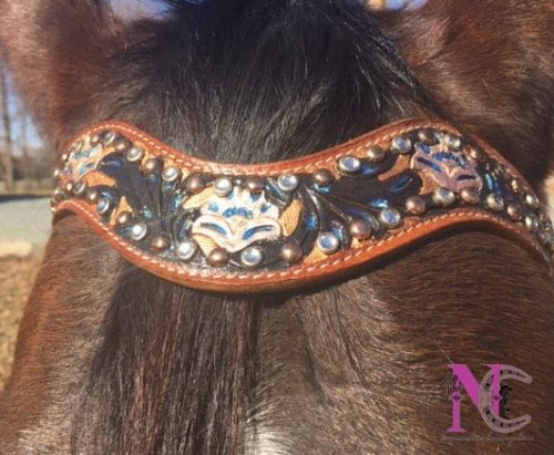 hand painted headstall