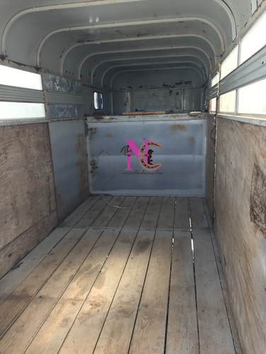 Clean Inside of Horse Trailer